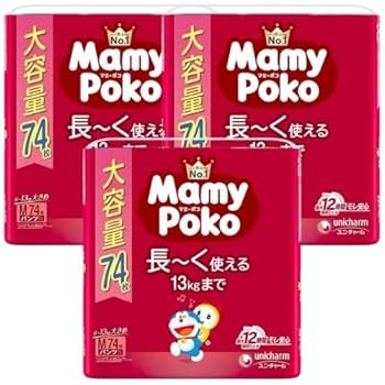 Amazon.co.jp: マミー ポコ パンツ オムツ M(6~13kg)222枚(74枚